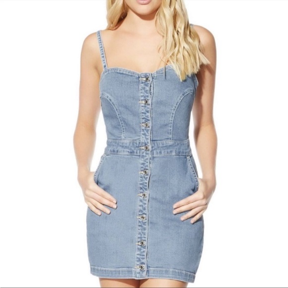 Lightly worn great condition Guess Denim Dress 4 - Picture 4 of 9